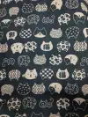 Cotton and linen printing, colorful squares undefined